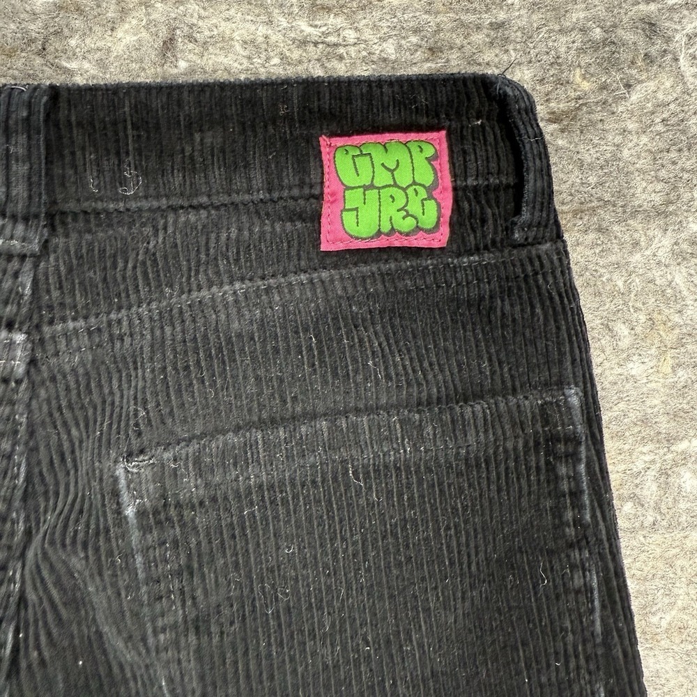 Empyre Tori 90s Black Corduroy Skate Pants Women's Size 0, 29" Inseam Cargo - Picture 10 of 11